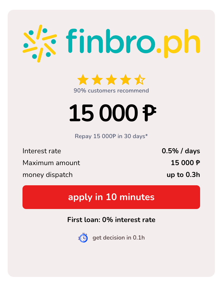 Loan online Philippines Finbro